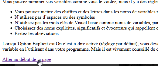 lien en HTML