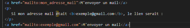 lien en HTML